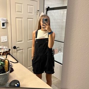black overalls